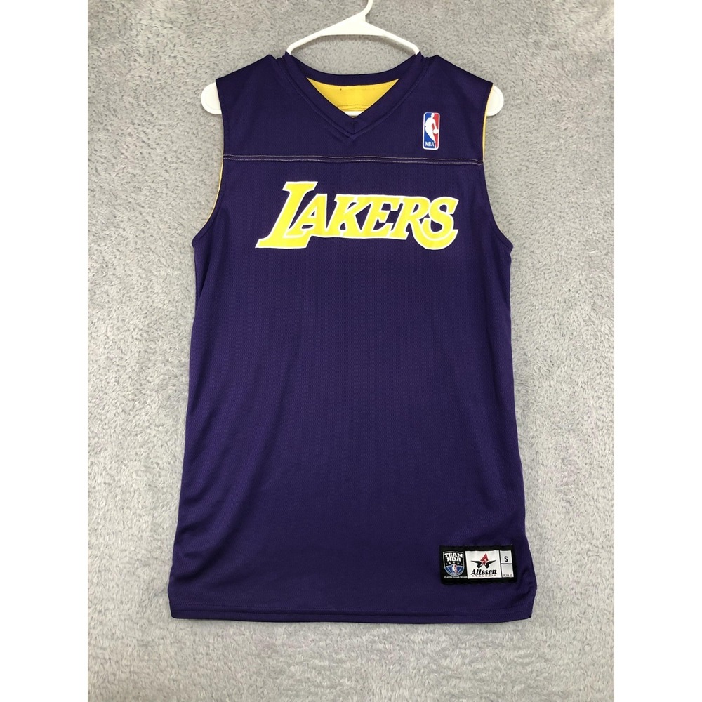 Ymca NBA Lakers Jersey Youth Size S 8 Multicolor Reversible